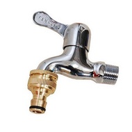redbuild|  1/2 3/4inch Brass Thread Garden Faucet Hose Water Pipe Connector Fitting Adaptor