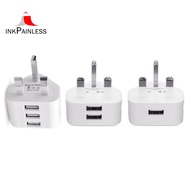 Universal Usb Uk Plug 3 Pin Wall Charger Adapter With Usb Ports Travel Charger Charging For Phone