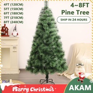 AKAM XMAS flowering green Christmas tree 4FT/5FT/6FT/7FT/8FT Christmas decoration Christmas tree