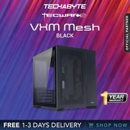 Tecware VXM Mesh/Tempered Glass Case (Black/White)