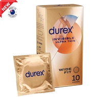 Durex Invisible Ultra Thin Wide Fit Condoms 56mm Pack of 10 ถุงยางอนามัยรุ่นพิเศษสินค้านำเข้าจากออสเตรเลียพร้อมส่ง