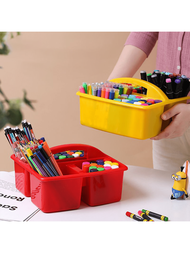 1入組筆洗桶，可攜帶式網格收納盒，適用於組織和清潔畫具、藝術水彩顏料
