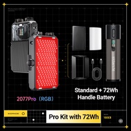 SIDANDE 80W x2077Pro 2700k-6500k RGB Fill Light Pocket Light with Fan For Photography