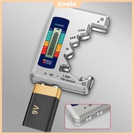 Silver Small Universal Battery Tester Digital Battery Capacity Tester for AAA/C/D/N 9V 1.5V Cell [no