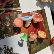 Mushroom Shaped Cute Forest Imitation 3D Decorative Fridge Magnet Creative Home Decorations