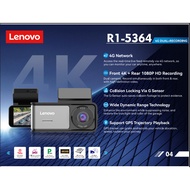 Lenovo Driving Recorder R1 4K Dual Camera Dash Cam | Ultra HD 4K | 140 Wide Angle | Night Vision