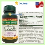 [HCM]Viên uống bổ sung lợi khuẩn Probiotic Nature’s Bounty Acidophilus Probiotic [Hàng Mỹ]