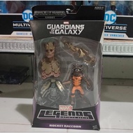 Marvel Legends Rocket Racoon Guardian of The Galaxy vol 1 with baf groot