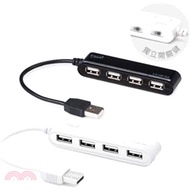 【E-books】H11 獨立開關4孔USB HUB+電源指示燈-白