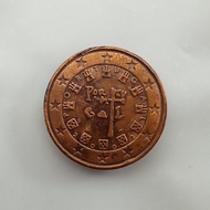 199 - koin kuno Euro 5 cent Portugal 2002