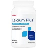 美國GNC 鈣 600毫克/每食用份量 含鎂及維他命D3,  180粒