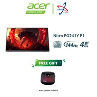 ACER NITRO PG241Y P1 PORTABLE GAMING MONITOR WITH BUILT IN SPEAKER ( 23.8" IPS FHD / 4MS  / 144HZ / 