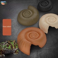 CAUSI Reptile Hidden Cave, Ammonite Shape cave design Hideouts Shelter, Decoration Aquarium Landscap