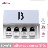 พร้อมส่ง🔥Byredo Eau de Perfume 4 Gift Set 4x30 ml /Rose Of No Mans Land/Super Cedar/Blanche EDP/Moja