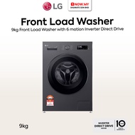 LG 9kg Inverter Front Load Washer FB1209S6M | 5 Star Energy Efficient 6 motion Direct Drive Mesin Ba