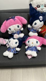 Sanrio My Melody & Kuromi 星空睡衣毛公仔