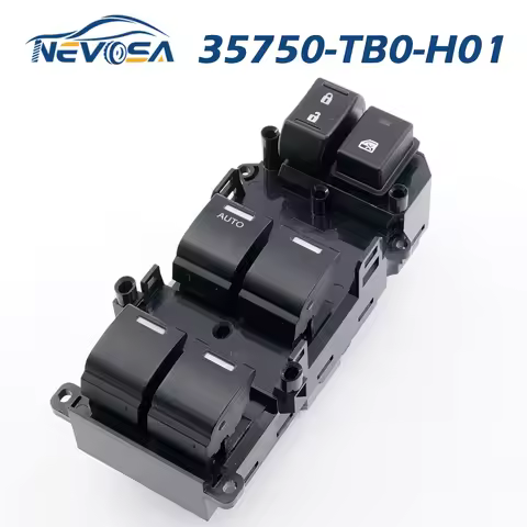 NEVOSA 35750-TB0-H01 Left Side Auto Electric Power Window Control Switch For Honda Accord EX LX 2008
