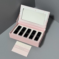 New Arrival Special/65 Dior Blue Gold Lipstick Sample Lipstick Five-Piece Set Houndstooth Box Contai