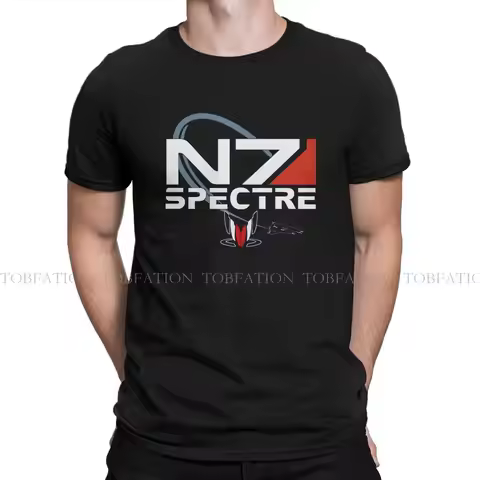 Mass Effect Game Original TShirts N7 Spectre Personalize Homme T Shirt Funny Tops 6XL