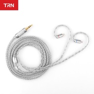 TRN T2 16 Core Silver Plated HiFi Upgrade Cable 3.5mm Plug QDC MMCX 2Pin Connector for TRN BA5 KZ ZSX/ZAS/ZS10 CCA PLA13
