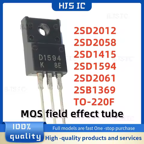 10PCS NEW 2SD2012 D2012 2SD2058 D2058 2SD1415 D1415 2SD1594 D1594 2SD2061 D2061 2SB1369 B1369 TO220F