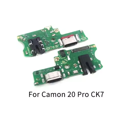 For Tecno Camon 20 20Pro CK6 CK7 CK8n USB Charging Board Dock Port Flex Cable Repair Parts