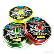 SEAWOOD X4 100m High Power Super Braided Line 100M (10lbs/15lbs/20lbs/30lbs/40lbs/50lbs) (Green/Yell