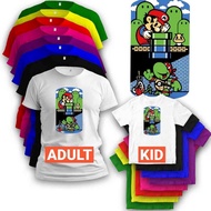 Super Mario Ninja Turtles TMNT Girl Baju Budak T Shirt Cotton Boy Kemeja Kanak Viral Anime Fashion