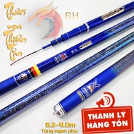High quality 6H carbon hand fishing rod with extra tip ka6b5678