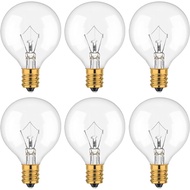 Wax Warmer Light Bulbs, 40 Watt Light Bulbs for Full Size Scentsy Warmers,G50/G16.5 (E12) Candelabra
