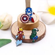 Marvel Hero Iron Man Captain America Hulk Brooch Badge pin toy gift