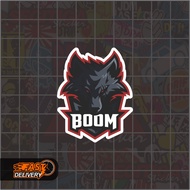 Boom Esport Sticker Size 4 x 5 Cm