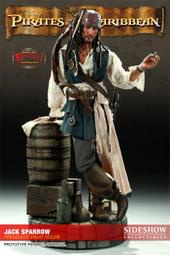 (現貨供應）Sideshow BenToy神鬼奇航之Jack Sparrow傑克船長大型全身雕像SC-300019