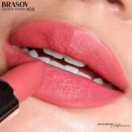 BRASOV Lipstick Matte 3.8 g - Lipstik Putar - Lipstik Mate - Agen Nasa