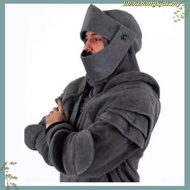medieval vintage warrior soldier knight mask armor knee hoody Cosplay costume hoodies