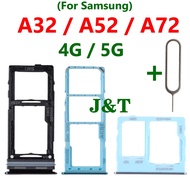 SIM Card Tray Holder For Samsung A32 A52 A72 4G 5G Slot SD Dual Card Tray Holder Adapter Pin