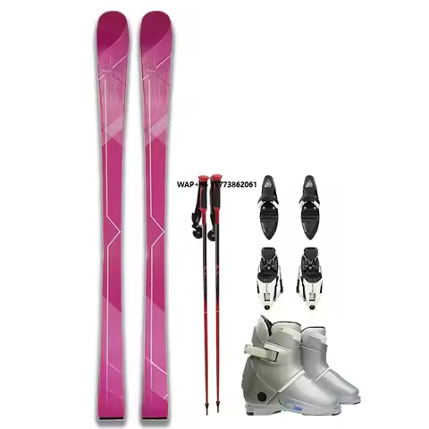 Wood Core Alpine Ski Touring Skis High Forgiveness Easy Handling Lightweight Design Twin-tip Winter