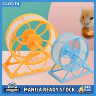 Hamsters Running Wheel Hamster Fully Enclosed Silent Sports Wheel Anti-Skid Treadmill Hamster Accessories Hamster Wheel Turntable Hamster Plastic Running Wheel Diameter 12CM Hamster Toy Hamster Supplies (Blue/Pink/Yellow)