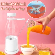 380/420ml Electric Juicer Cup Mini Electric Mixers Bottle USB Rechargeable Milkshake Ice Crush Cup Fresh Juice Bottle Blender TT. Store