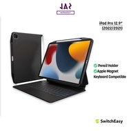 [Jaz Authentic] SwitchEasy CoverBuddy Magnetic Case for iPad Pro 12.9" (2022/2021), Leather Black