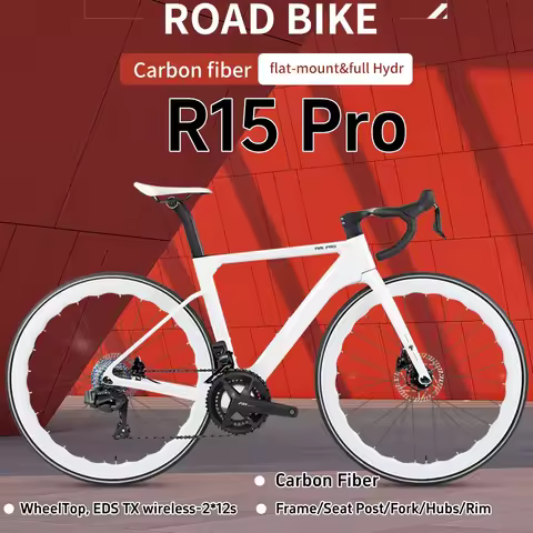 TWITTER R15 Pro Carbon Fiber Road Bike WheelTop Wireless EDS 24S Road Bicicleta Hydraulic Disc Brake