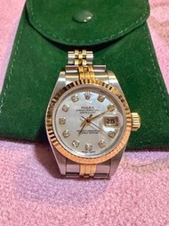 （已停產）Rolex 勞力士貝殼鑽石面69173NG女裝