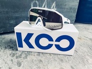 KOO DEMOS頂級自行車眼鏡 蔡司鏡片 風鏡 太陽眼鏡 白色/淺棕色