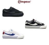 Promo Sepatu Compass Retrograde Low Black White/Blue White/Double White Sepatu Sekolah Pria Wanita K