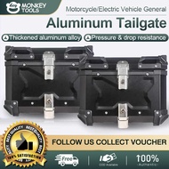 Motorcycle Compartment 45/55/65 Liters Top Box Motorcycle Alloy Top Box With Back Rest Metal Base