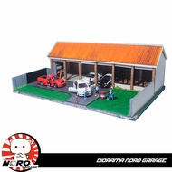 Drift Garage Diorama. Scale 1:64