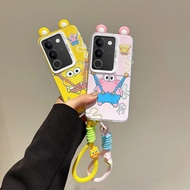 3D Ears Toy SpongeBob SquarePants Cartoon Doraemon IMD Case for Vivo S17-5G S17 PRO 5G S17T 5G V29 5