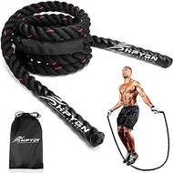 Weighted Jump Rope for Fitness, 3.8LB Heavy Jump Ropes for Exercise, Weighted Adult Skipping Rope for Women &amp; Men, Battle Rope For Power Training to Improve Strength and Building Muscle