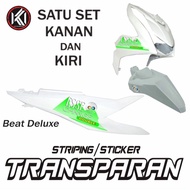 TRANSPARENT MOTORCYCLE STICKER STRIPING VARIATIONS SIMPLE DELUX ISSBEAT ELEGANT MOTIF VARIATION POLE