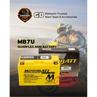 Motobatt MB7U QuadFlex AGM Motorcycle Battery 12V Maintenance Free | High Performance Motor Battery 
